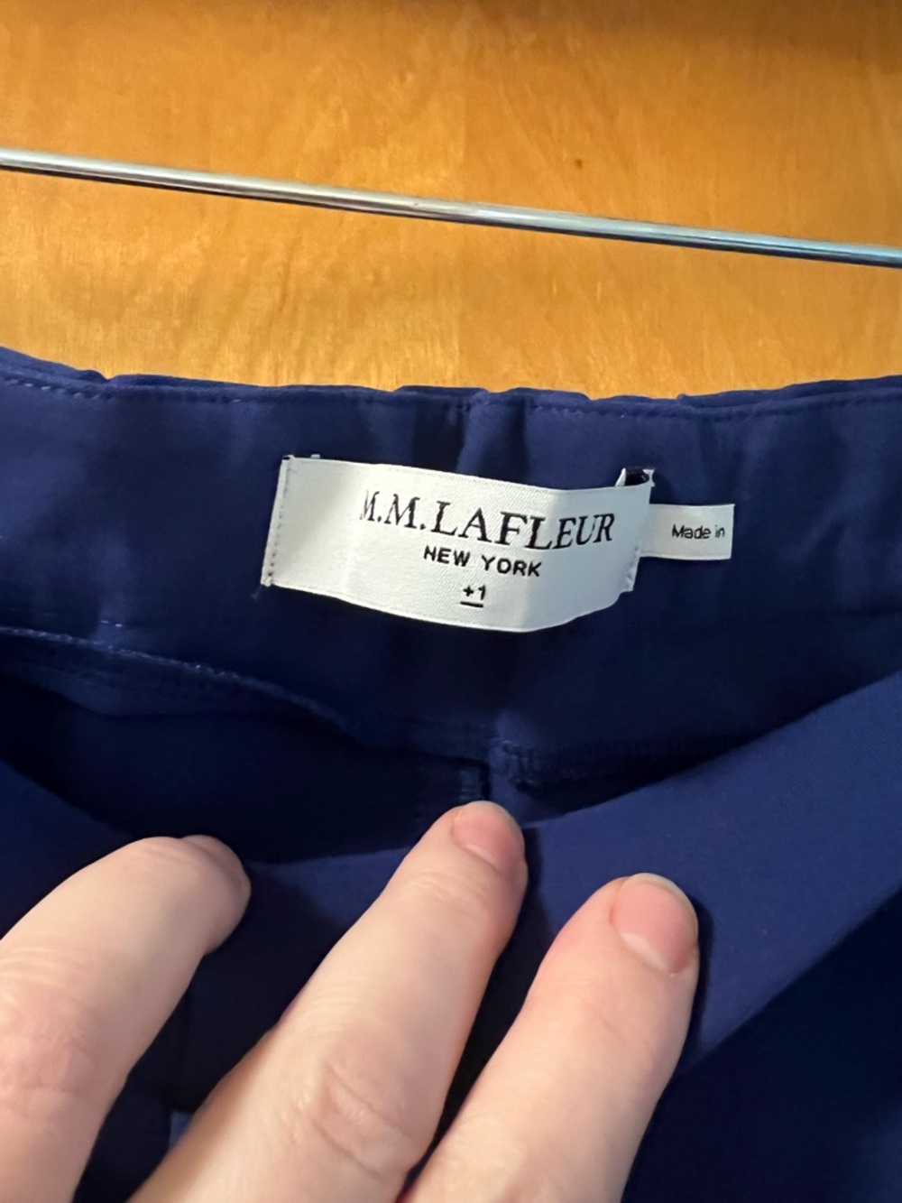 M. M. LaFleur pointe pants Size +1 in navy and blue - 2 pairs